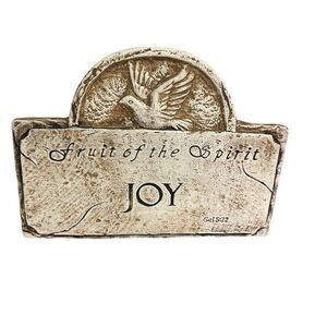 Fruit of the Spirit "Joy" Plaque with Dove Design